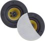Aquasound Rumba speakerset 45w (0 5" tweeter) wit rond 120 mm diepte 55 mm randloos ipx4 SPKRUMBA-W - Thumbnail 1