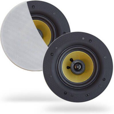 Aquasound Speakerset Samba (Draaibare Tweeter) Rond 205 mm Randloos Mat Zwart spksamba4065z