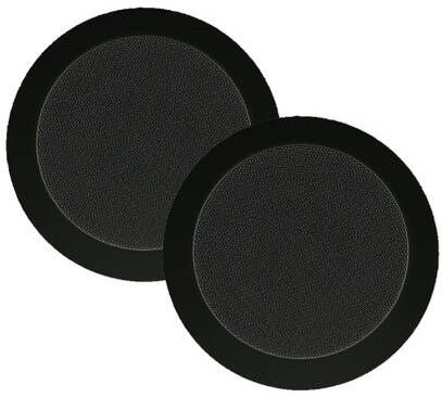 Aquasound Twist speakerset spatwaterdicht 45 watt kleur zwart (afm. 135 x 43 mm) SPKTWIST135-Z