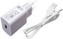 Aquasound Wipod set usb-kabel 230v adapter (set) wit WMC-USB-SET - Thumbnail 1
