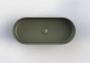 Arcqua Case waskom 60x26cm Ovaal Cast marble Mat groen WAS390001 - Thumbnail 2