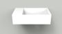 Arcqua Marble Free fontein 40x22x12cm zonder kraangat wasbak rechts glans wit WAS105741 - Thumbnail 2