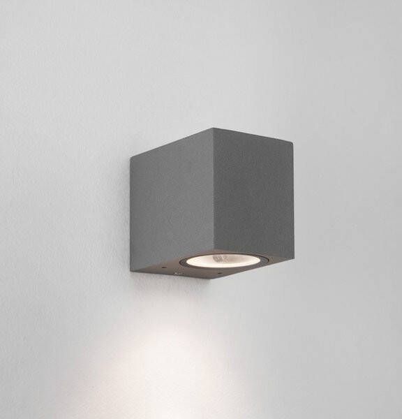 Astro Chios 80 Wandlamp 8x6.8x9.2cm IP44 fitting GU10 structuur grijs 1310007