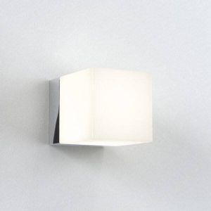 Astro Cube wandlamp exclusief G9 chroom 10.5x52.5cm IP44 staal A++ 0635