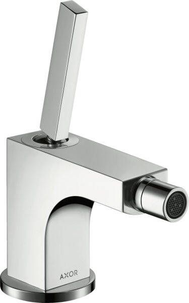 Axor Hansgrohe Citterio bidetkraan met waste met rechte greep Chroom