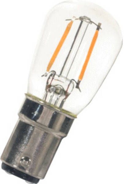 Bailey BAIL led-lamp wit voet BA15d 1W temp 2700K uitv glas afd hldr