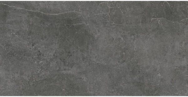 Baldocer Ceramica Zermatt wand- en vloertegel 60x120cm 9.5mm Rechthoek gerectificeerd Marmerlook Antraciet Mat SW07311791-2 - Foto 1