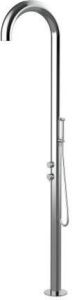 Bellezza Bagno buitendouche Lentini polished stainless steel met handdouche RVS BBS20210137