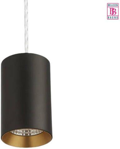 Bellezza Bagno Plafondlamp IP20 lichtbron snoer 120cm zwart goud SD-2060-45