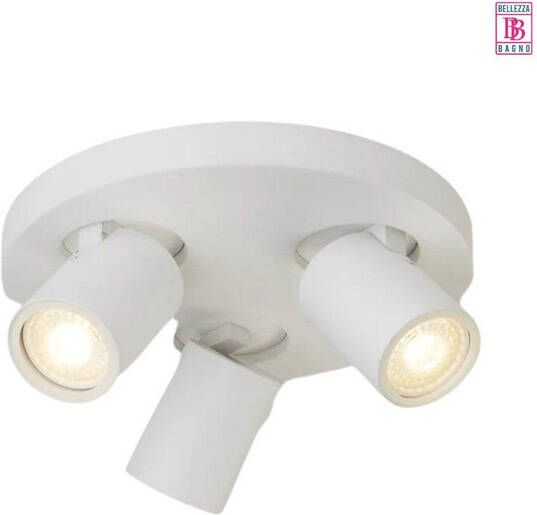 Bellezza Bagno Plafond wandlamp LED mat wit ronde plaat SD-2060-10