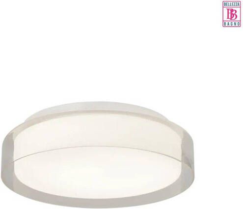 Bellezza Bagno Plafond wandlamp SMD LED 30cm mat wit glas helder glas SD-2060-15