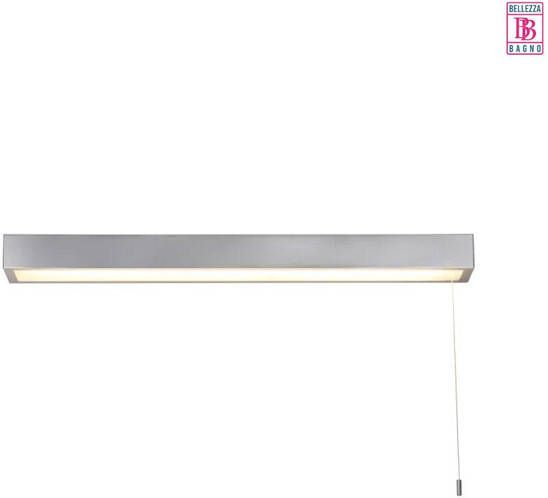Bellezza Bagno Wandlamp SMD LED 90cm afneembaar trekkoord horizontaal verticaal chroom opaal SD-2060-19