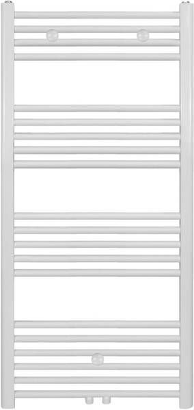 Boss & Wessing Designradiator BWS Nile Gobi 120x40cm 458W Wit (Midden zij-aansluiting)