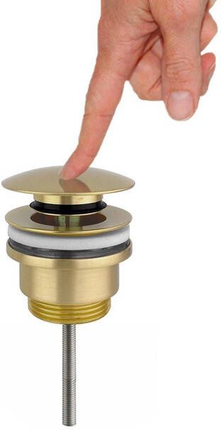 Best Design Best-Design Nancy clic-waste zonder overloop 5 4 mat-goud 4008320