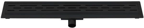 Best Design Black douchegoot 7x90cm met flens Zwart mat 4006380