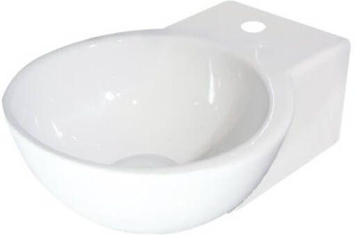 Douche Concurrent Fontein Sun Rond 16x30x11 5cm Keramiek Glans Wit