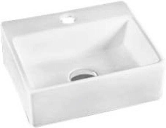 Douche Concurrent Fontein Zapa Rechthoek 34x12x29cm Keramiek Glans Wit