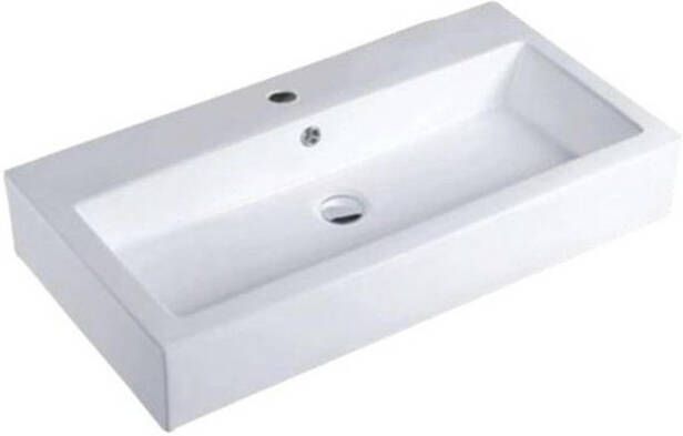 Best Design Class wastafel 80x46x16cm met 1 kraangat porselein 3814210