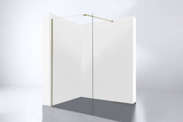 Best Design Dalis-600 inloopdouche 60x200cm 8mm veiligheidsglas NANO mat goud 4014910