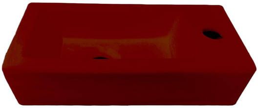 Best Design farnetta fontein rechts 37 x 18 x 9 cm mat-donkerrood mat 4016860