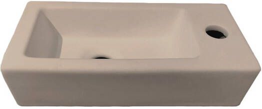 Best Design farnetta fontein rechts 37 x 18 x 9 cm mat-khaki mat 4016680