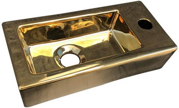 Best Design Farnetta fontein Rechts 37x18x9cm glans goud 4005730