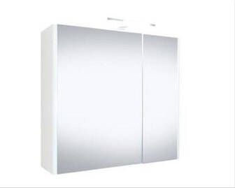 Best Design Happy spiegelkast 60x60cm met verlichting MDF wit 4002840