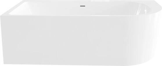 Best Design Living half vrijstaand 180x80x60cm links acryl wit glans 4012950