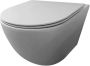 Best Design Morrano Compact wandcloset rimfree 49cm incl softclose zitting mat grijs 4007310 - Thumbnail 1