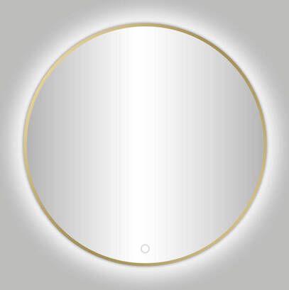 Best Design Nancy Venetië ronde spiegel goud mat incl.led verlichting Ø 60 cm OUTLETSTORE 4009030
