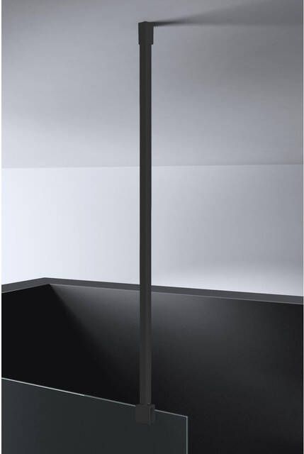 Best Design Nero Dalis Plafond Stabilisatiestang 100cm voor 8mm glasdikte mat zwart 4014010