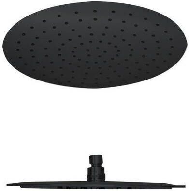 Best Design Regen douchekop Nero Rond 20 cm 304L Mat Zwart