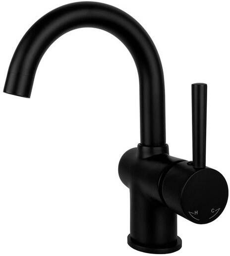 Best Design Nero wastafelmengkraan met draaibare uitloop zwart mat 4011830