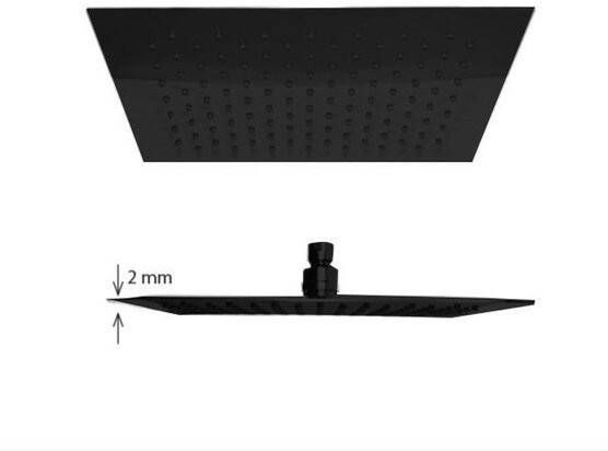Best Design RVS Nero brause 200 regendouche vierkant mat zwart 4007800