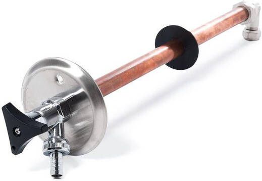 Best Design Luxe Vorstvrije Gevelkraancombinatie met Keerklep 22x3 4 Chroom