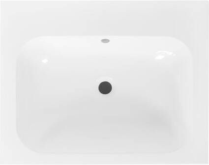 Best Design wastafel 60cm voor splash meubel zonder kraangat wit 4014580