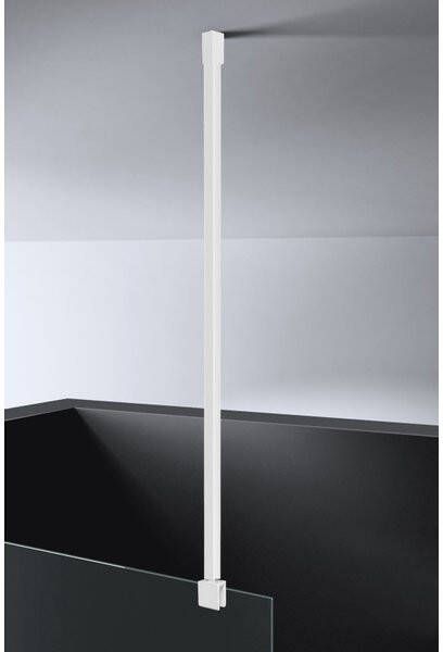 Best Design White Dalis Plafond Stabilisatiestang 100cm voor 8mm glasdikte mat wit 4014020