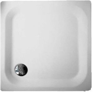 Bette douchebak plaatstaal vierkant 100x100x6.5cm met antislip pergamon 5620001AR