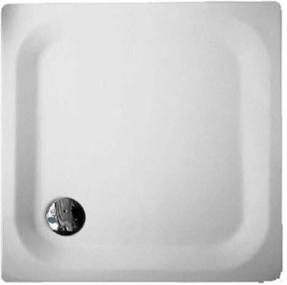 Bette douchebak plaatstaal vierkant 90x90x6.5cm met antislip wit 5920000AR