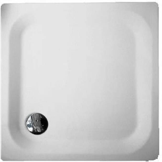 Bette Super Vlak Douchebak Plaatstaal 100x90x3.5cm Rechthoekig Wit 1660-000