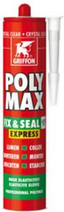 Bison Griffon Poly Max Fix&Seal Express koker à 435 gr crystal clear 6150452