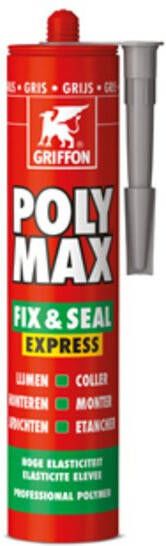 Bison Griffon Poly Max Fix&Seal Express koker à 435 gr grijs 6150456