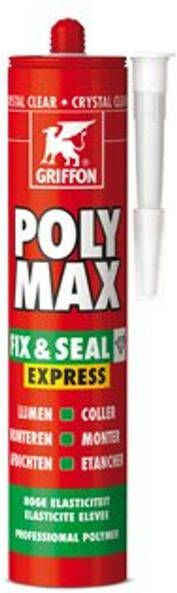 Bison Griffon Poly Max Fix&Seal Express koker à 435 gr wit 6150450