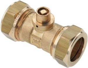 Bonfix vernikkelde knelkoppeling met ontluchting 15mm 82780AN