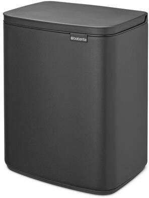 Brabantia Bo Afvalemmer 12 liter kunststof binnenemmer mineral infinite grey 233746