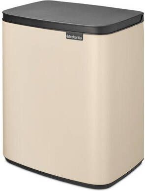 Brabantia Bo Afvalemmer 12 liter kunststof binnenemmer soft beige 234125
