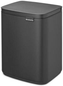 Brabantia Bo Afvalemmer 7 liter kunststof binnenemmer mineral infinite grey 233722