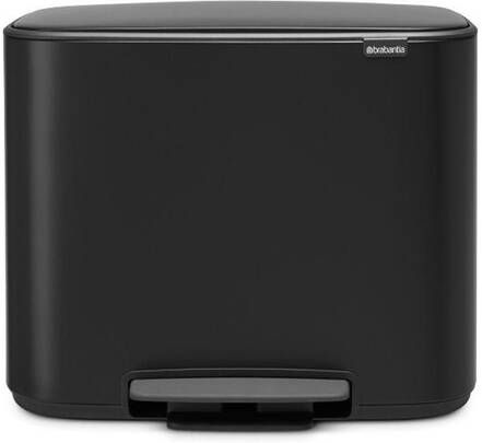 Brabantia Bo Pedaalemmer 36 liter kunststof binnenemmer matt black 121463