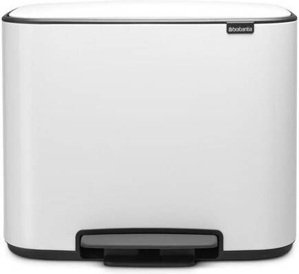 Brabantia Bo Pedaalemmer 36 liter kunststof binnenemmer wit 121388
