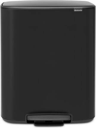 Brabantia Bo Pedaalemmer 60 liter kunststof binnenemmer matt black 211362